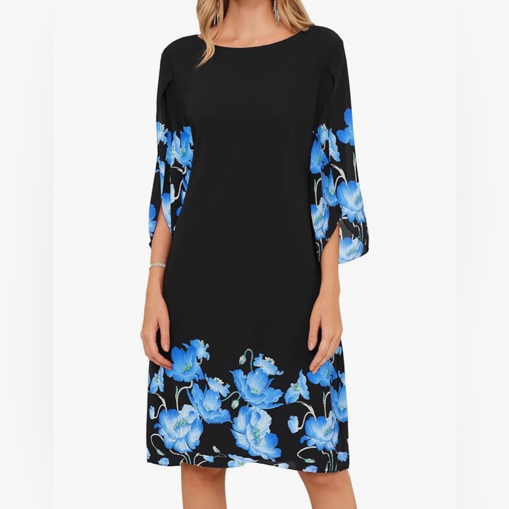GRACE KARIN Womens Chiffon Dresses Flutter Sleeve Party Wedding Cocktail Dress